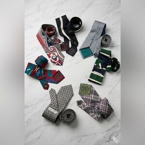 Men’s Designer Tie Collection: Brands Pierre Carden Town Craft Henry Gretel etc.